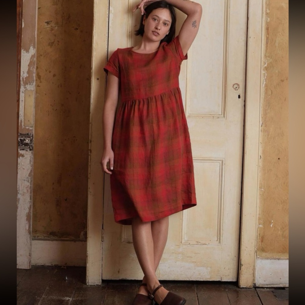 Pyne and Smith Paloma Check Dress, M